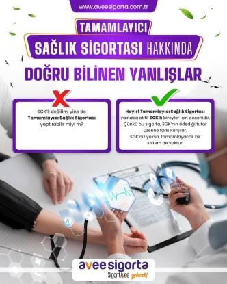 Tamamlayıcı Sağlık Sigortası hakkında doğru bilinen yanlışlar